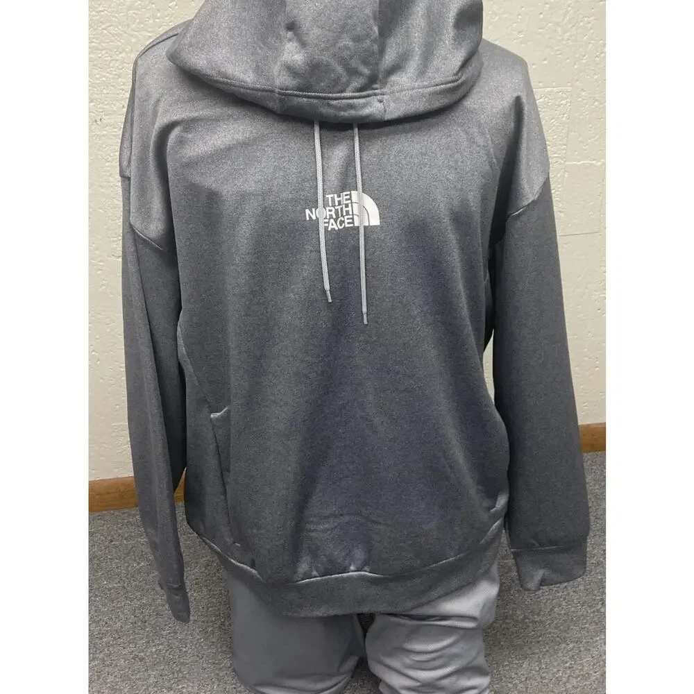 C22 The North Face Logo Pullover Hoodie Gray XL
